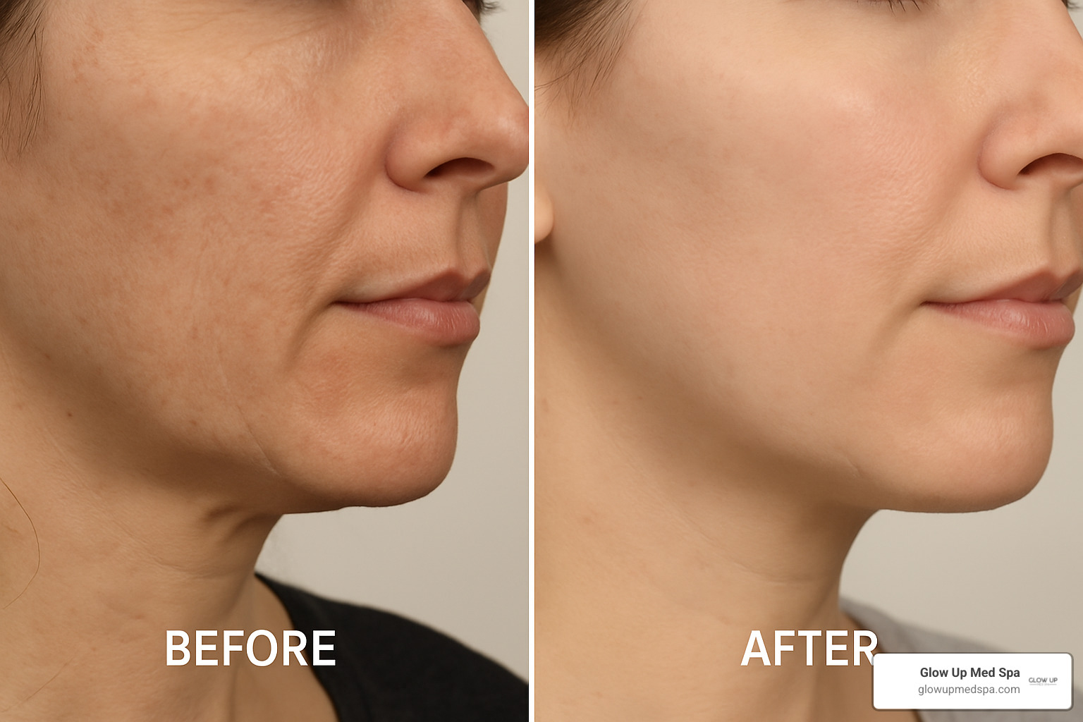 before and after laser skin rejuvenation results - laser skin rejuvenation Orange County