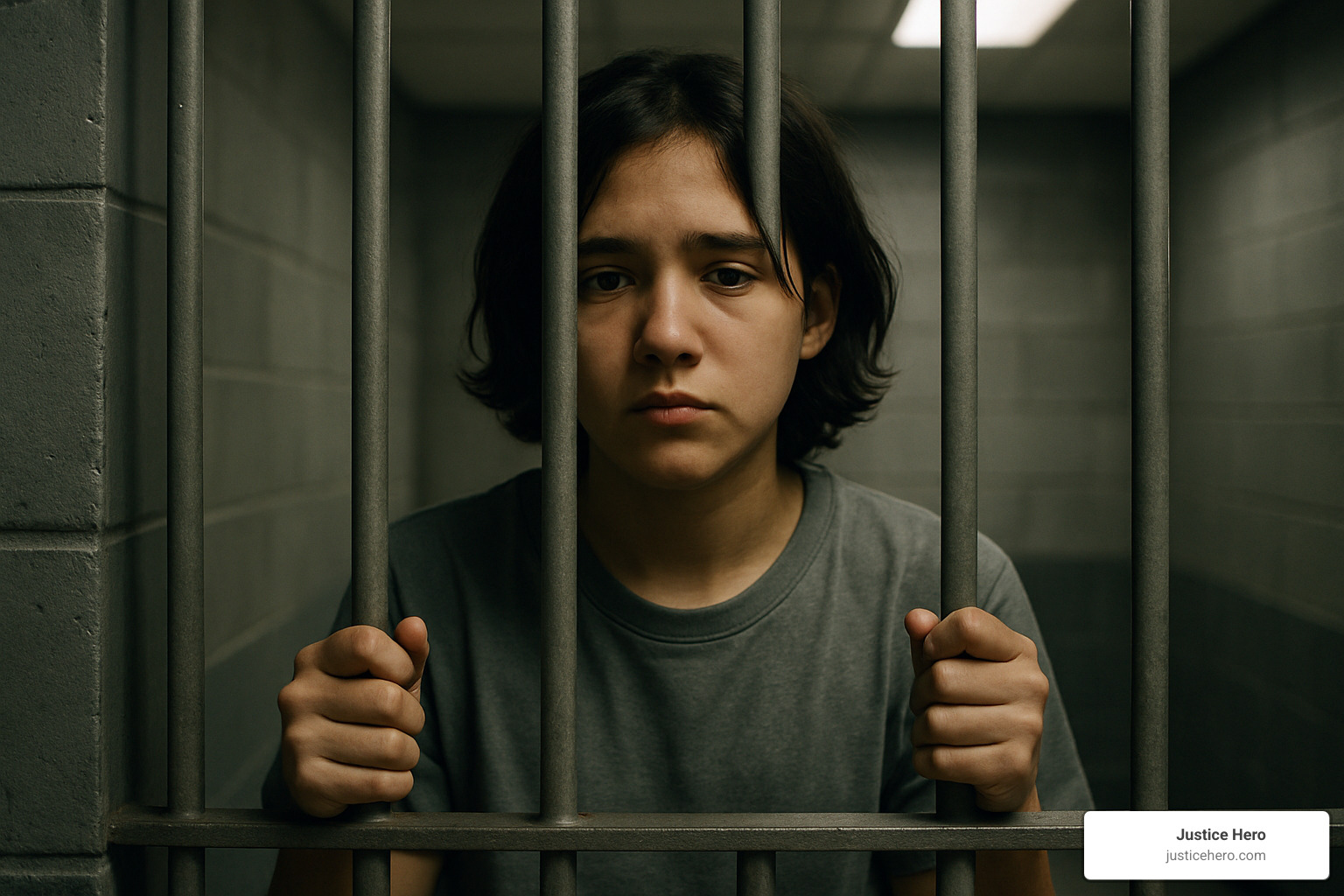 Young detainee looking through bars of detention facility - detention center sex abuse Young detainee looking through bars of detention facility - detention center sex abuse
