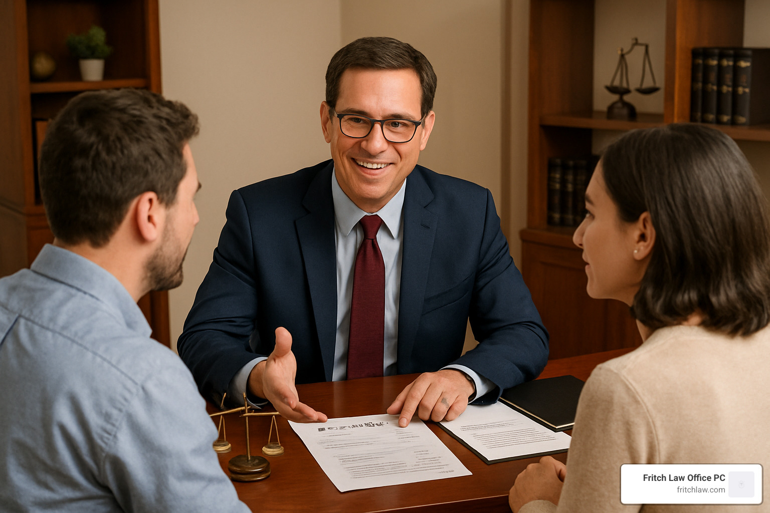 Lawyer discussing fees with clients - estate planning lawyer cost