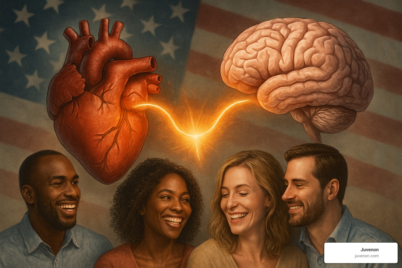heart and brain connection representing libido improvement - how long does it take for testosterone booster to work