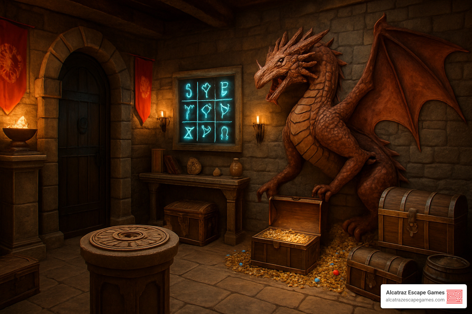 Fantasy themed escape room with dragon elements - escape room park city ut