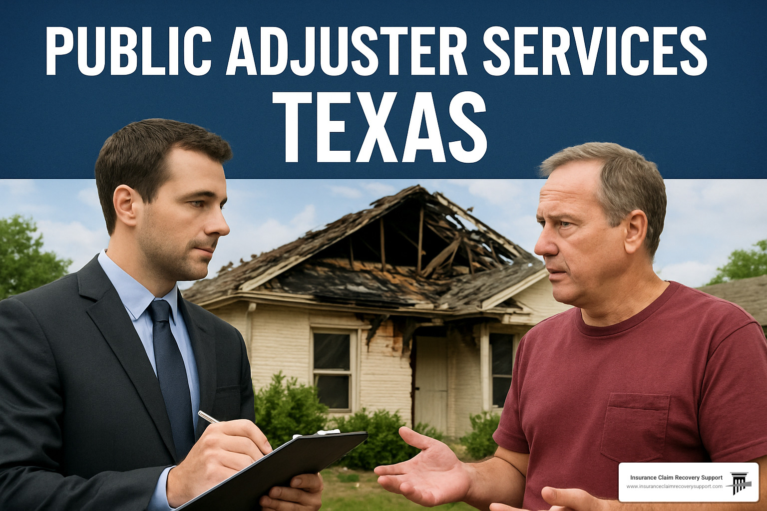 Homeowner checking public adjuster license - Public adjuster services Texas