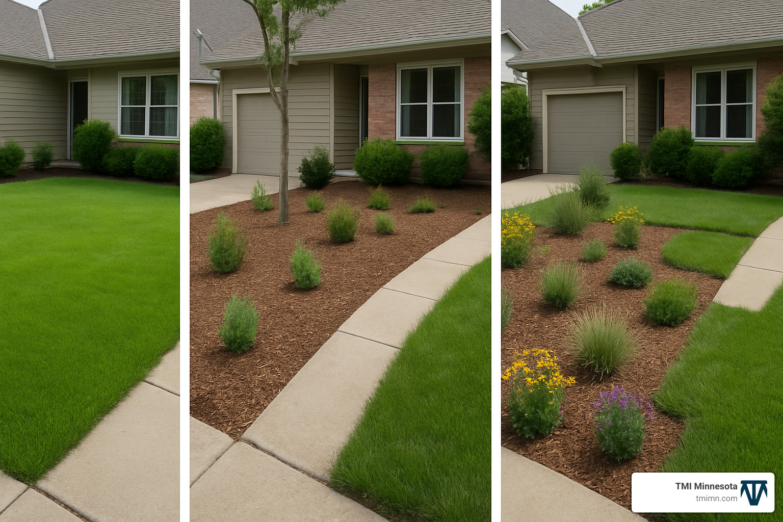 phased conversion of traditional lawn to sustainable landscape - sustainable landscaping techniques
