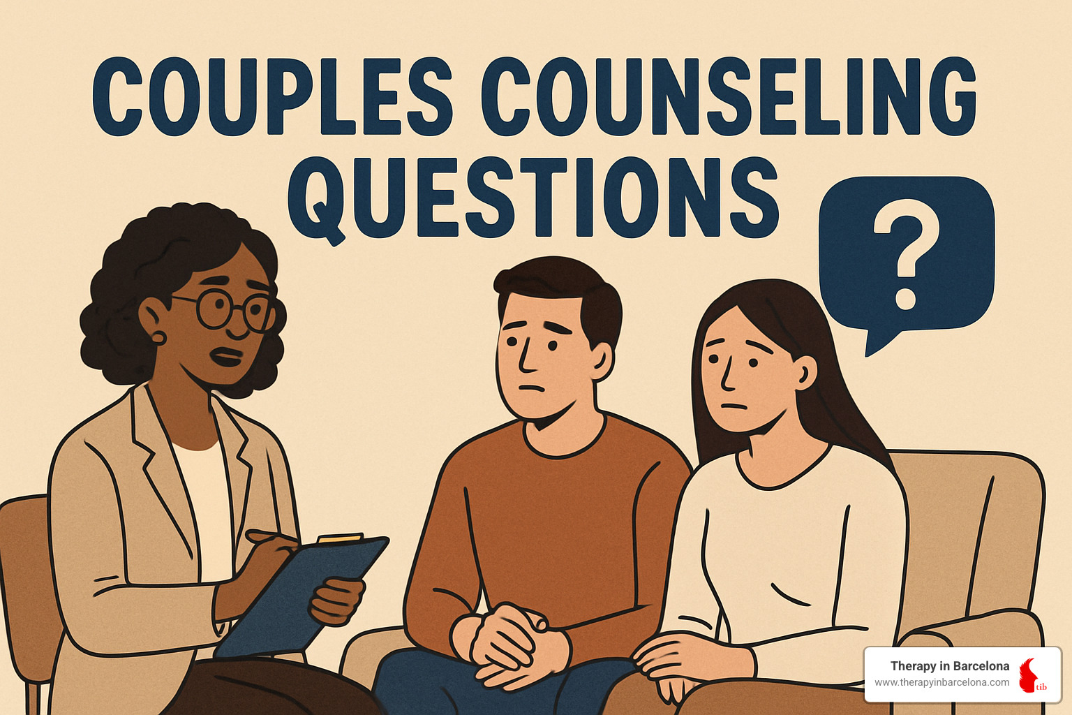 couple doing worksheet together at home - couples counseling questions