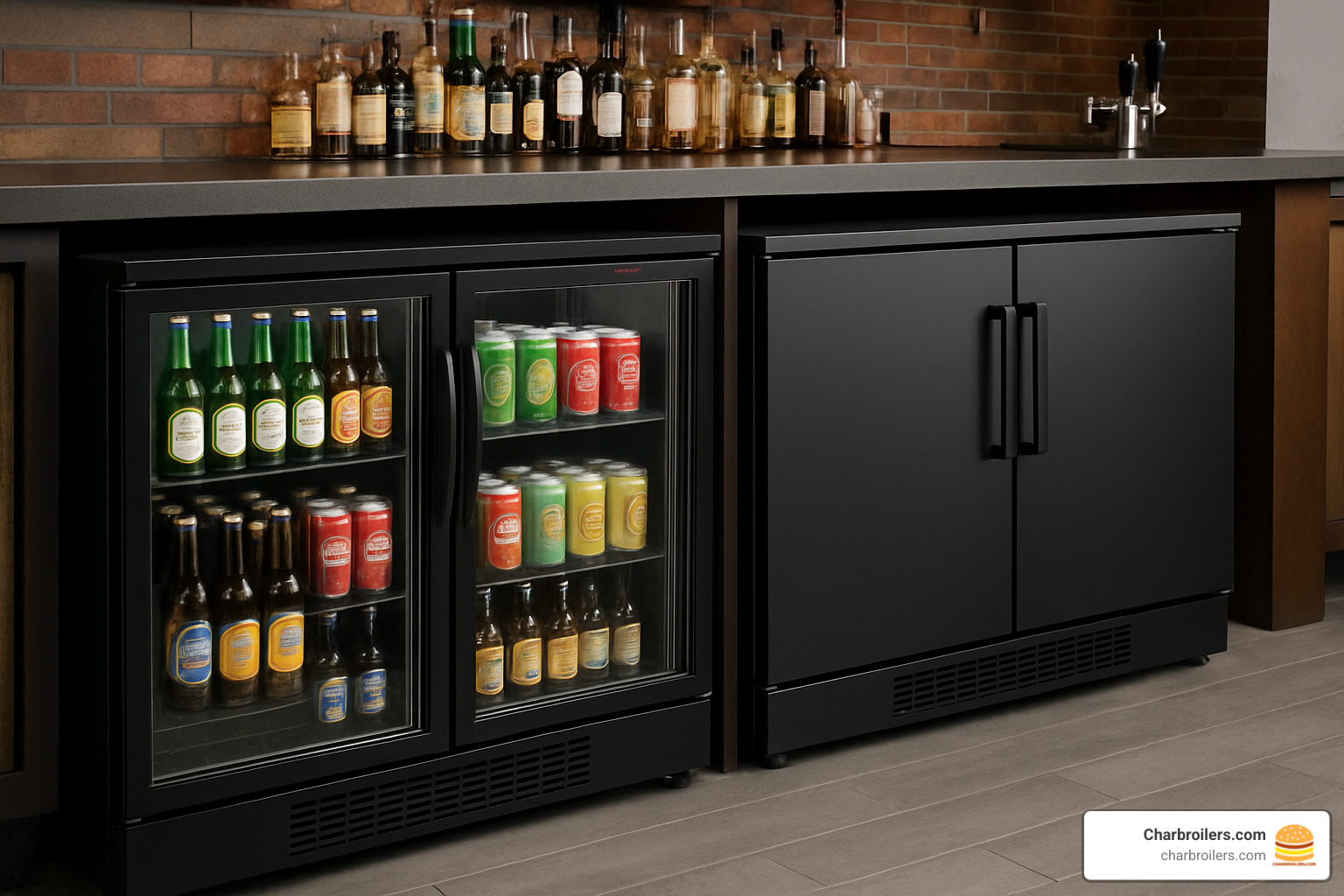 different back bar cooler door styles - back bar coolers