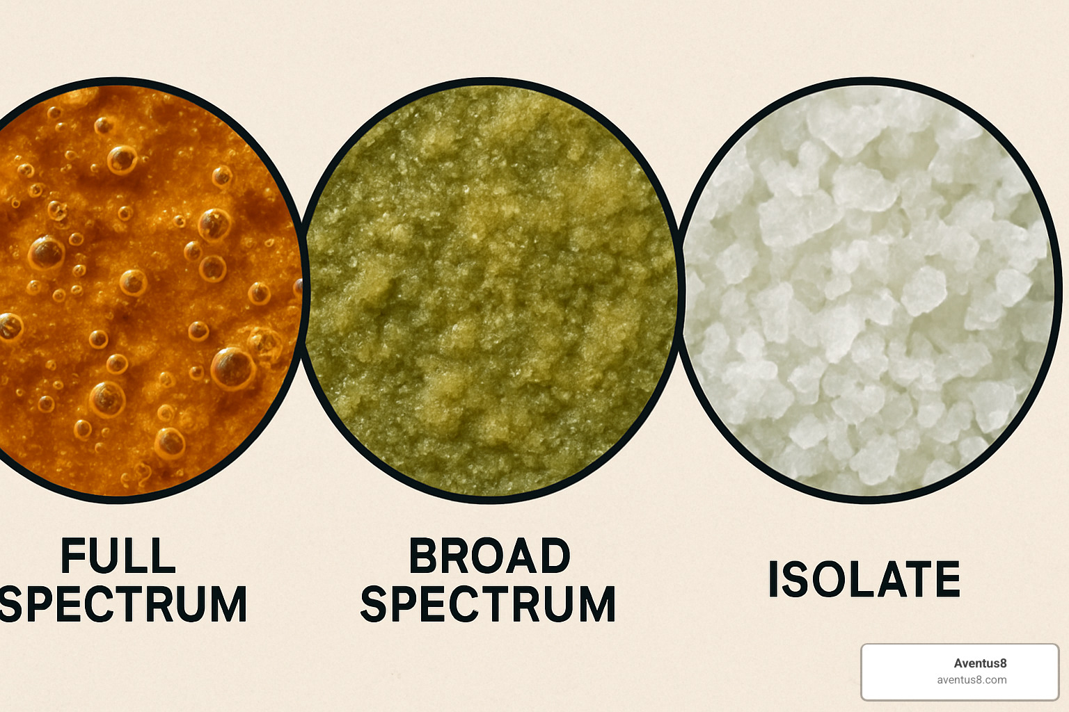 Different types of CBD extract under microscope - CBD vape pen ingredients