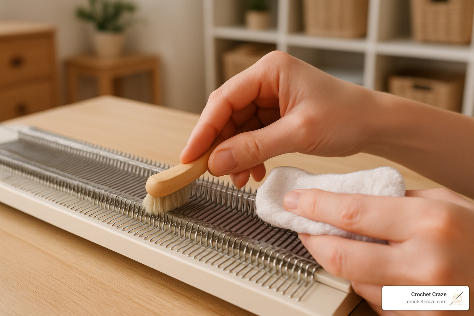 cleaning knitting machine needles setup - knitting machine reviews