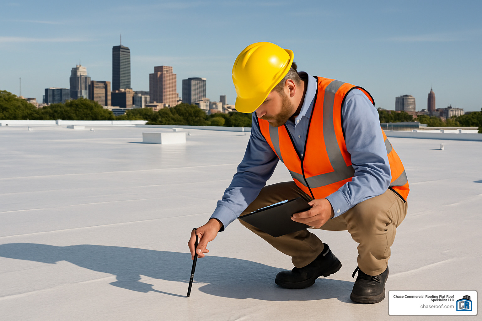 Commercial roof inspection after sealing - commercial roof sealing