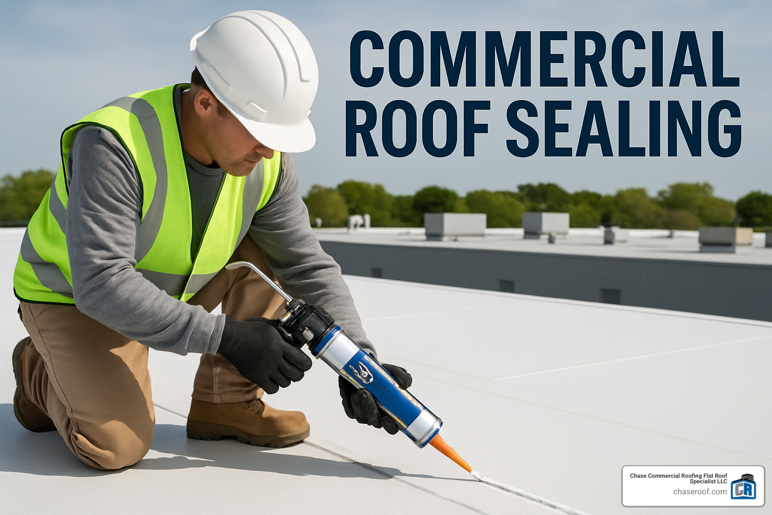 New Jersey commercial roof sealing project by Chase Commercial Roofing - commercial roof sealing