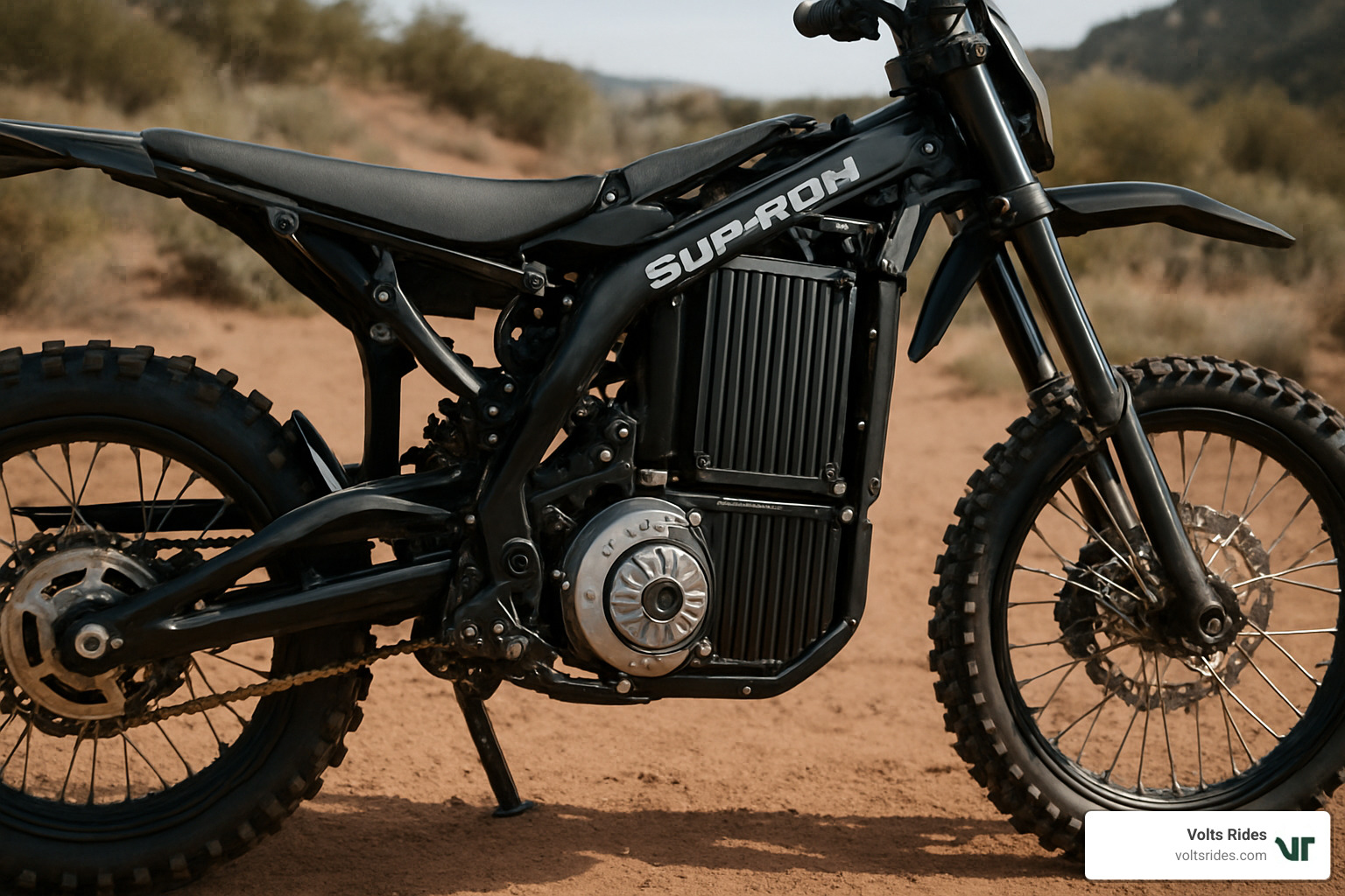 Surron Ultra Bee technical components showing motor and battery - Surron Ultra Bee