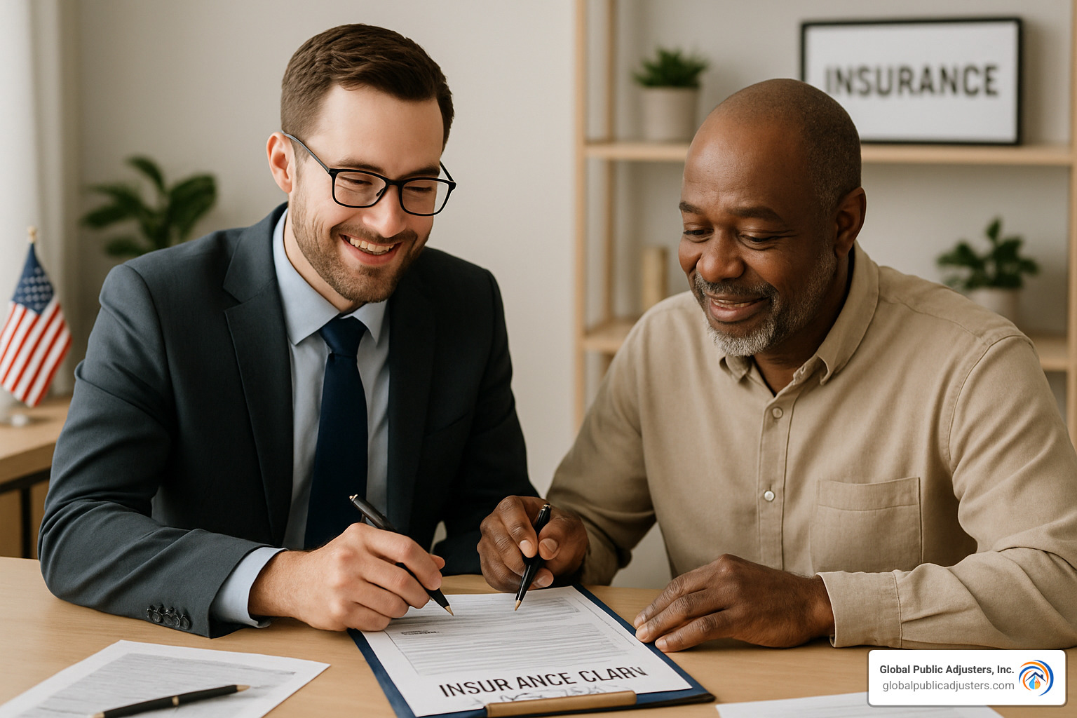 agent helping policyholder complete claim forms - do insurance agents help with claims