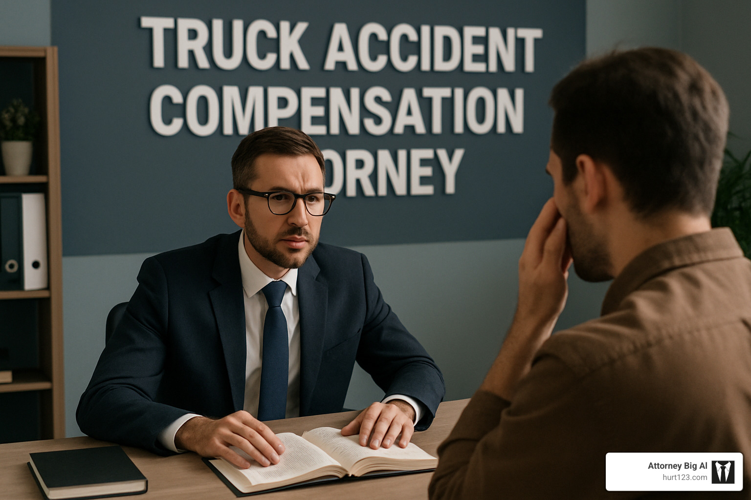 Evidence grid showing police reports, electronic data recorder logs, and cargo manifests - truck accident compensation attorney