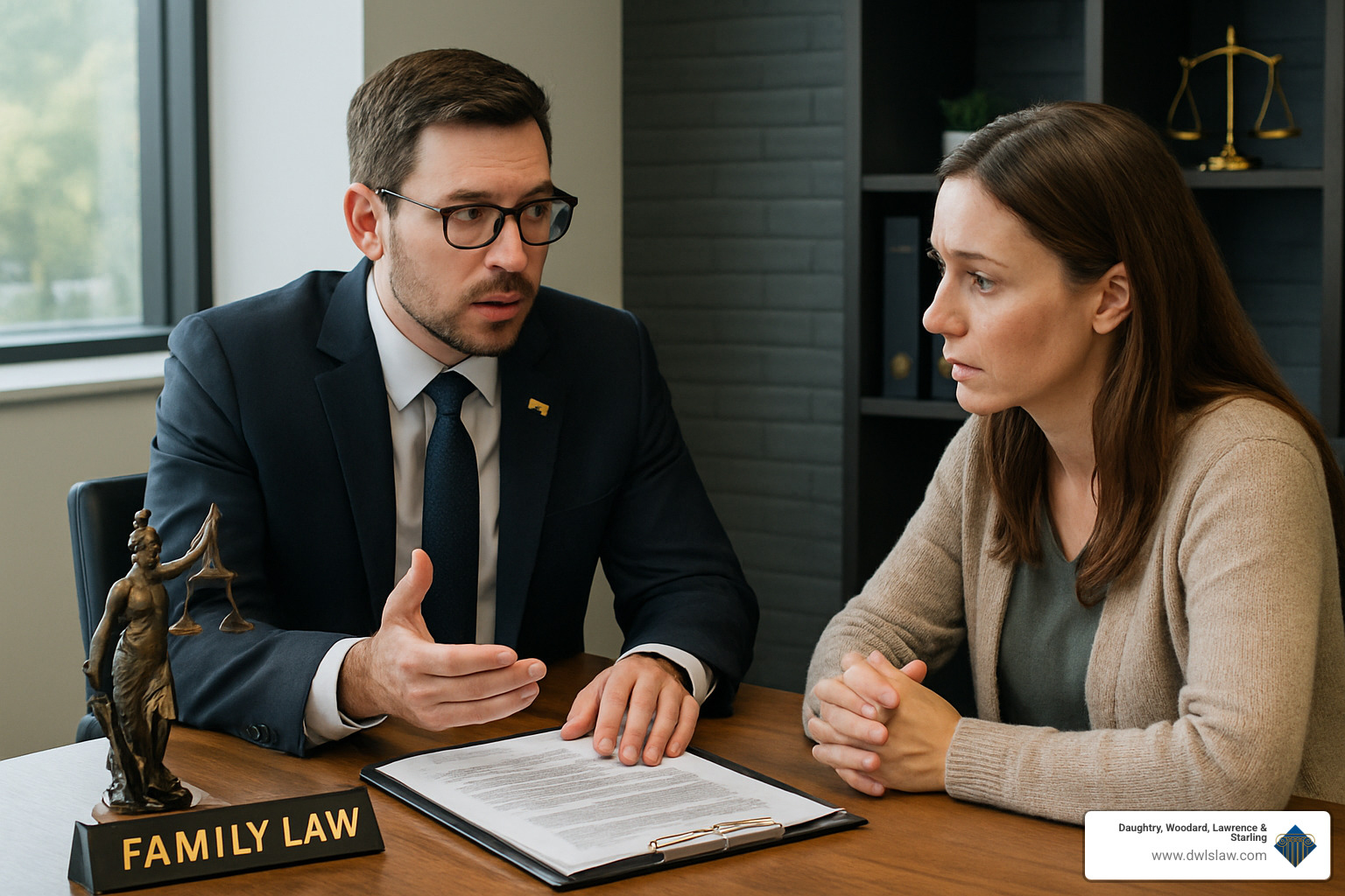 attorney consultation with client - family attorney nc