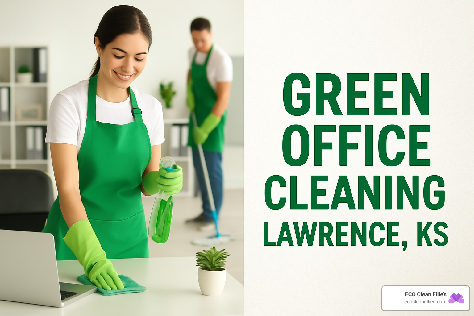 eco-friendly cleaning supplies for offices - green office cleaning Lawrence KS
