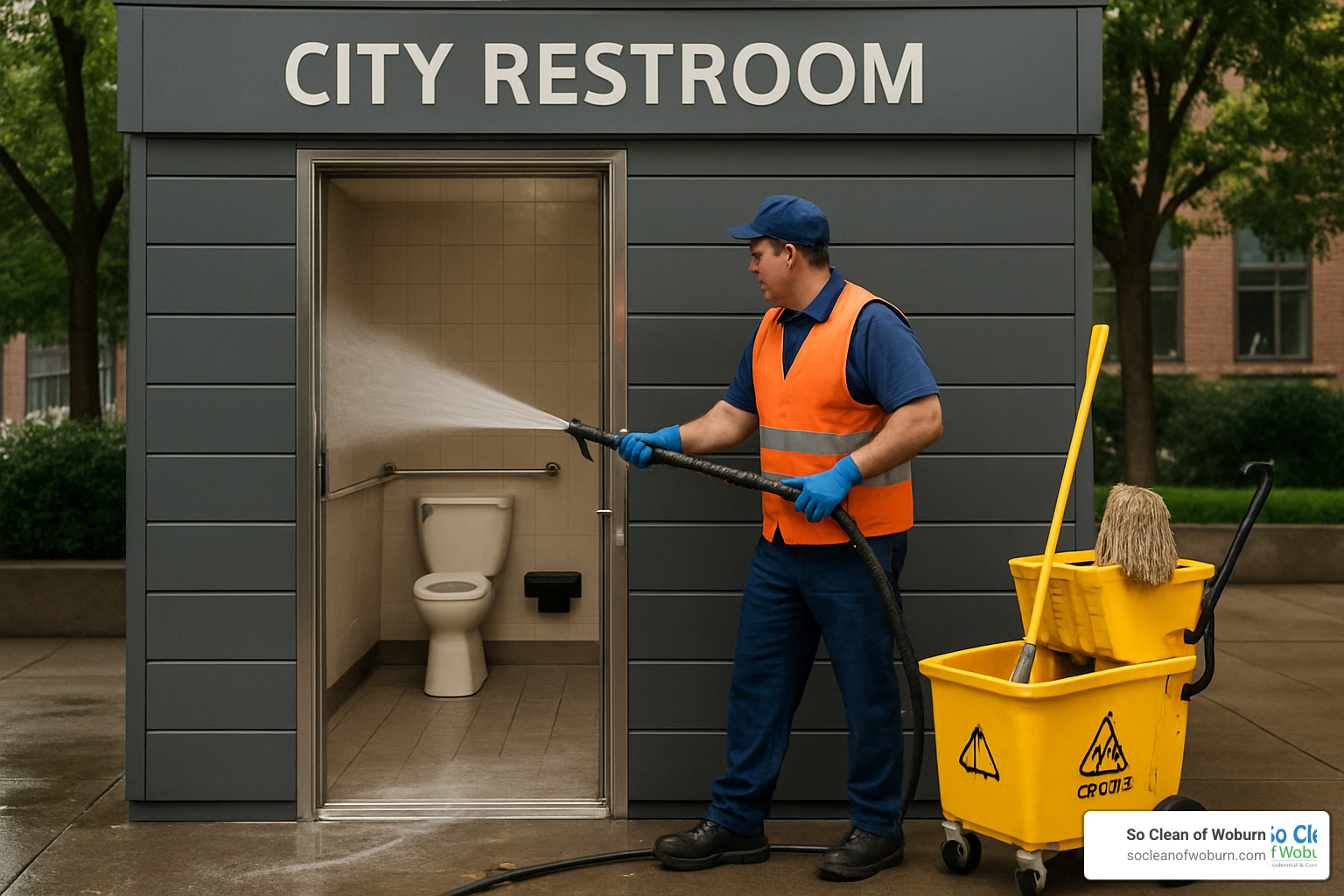 damaged public restroom stall - City Restroom Cleaning