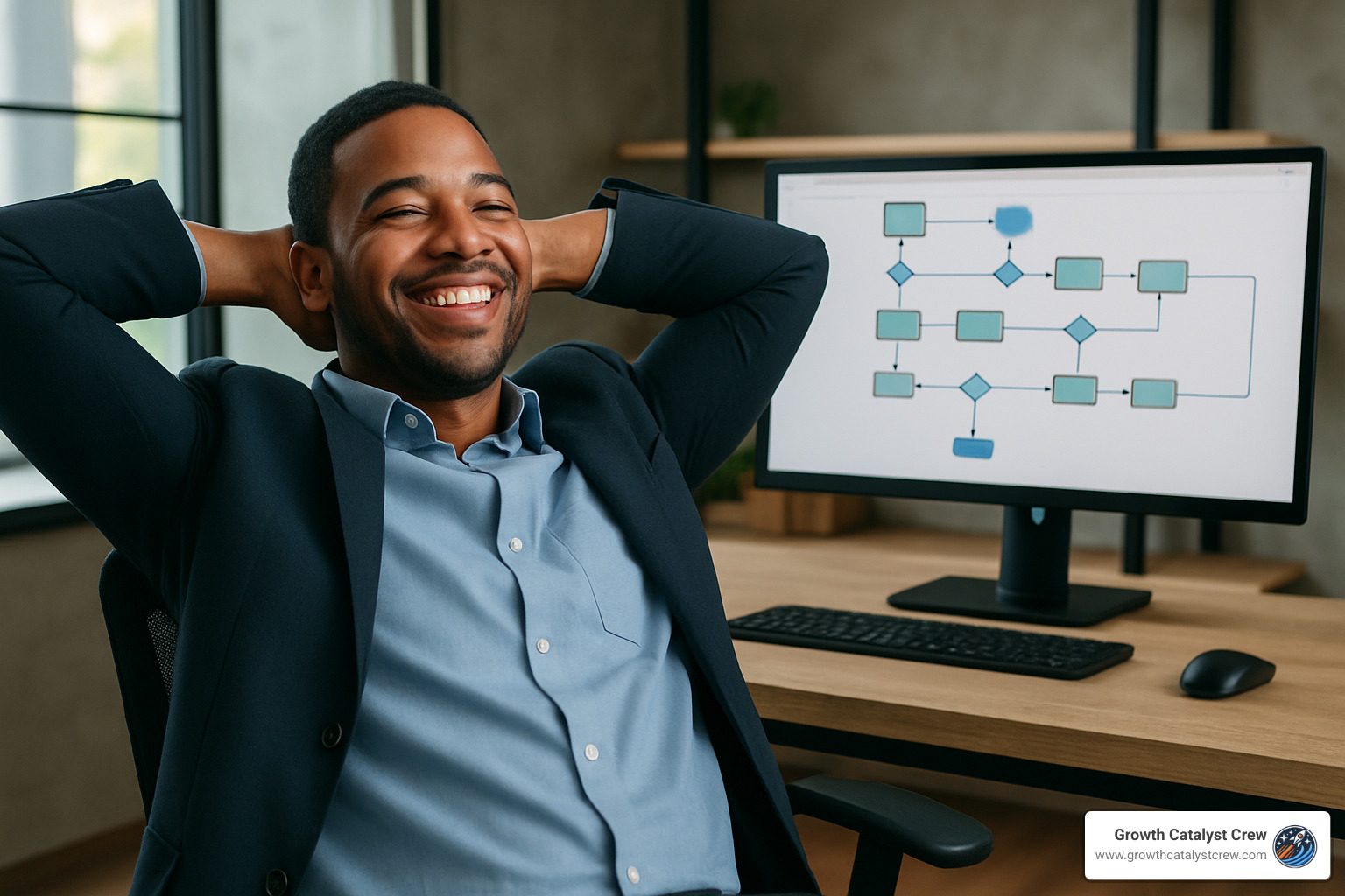 business owner relaxing while systems work - how to build business systems