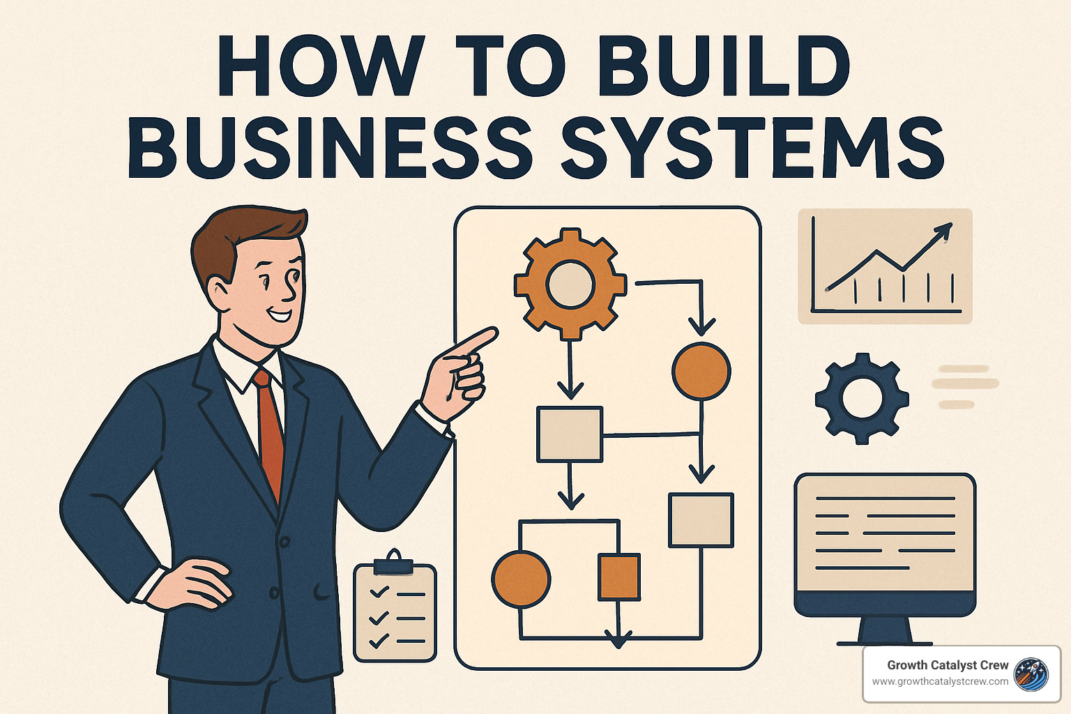dashboard showing system performance metrics - how to build business systems