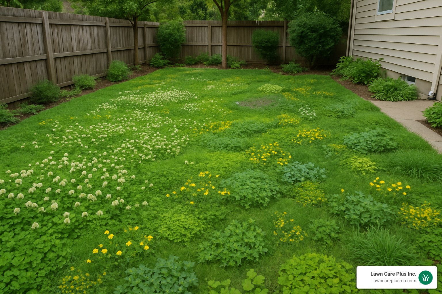 sustainable lawn alternatives showing clover mix and native groundcovers - lawn care and maintenance