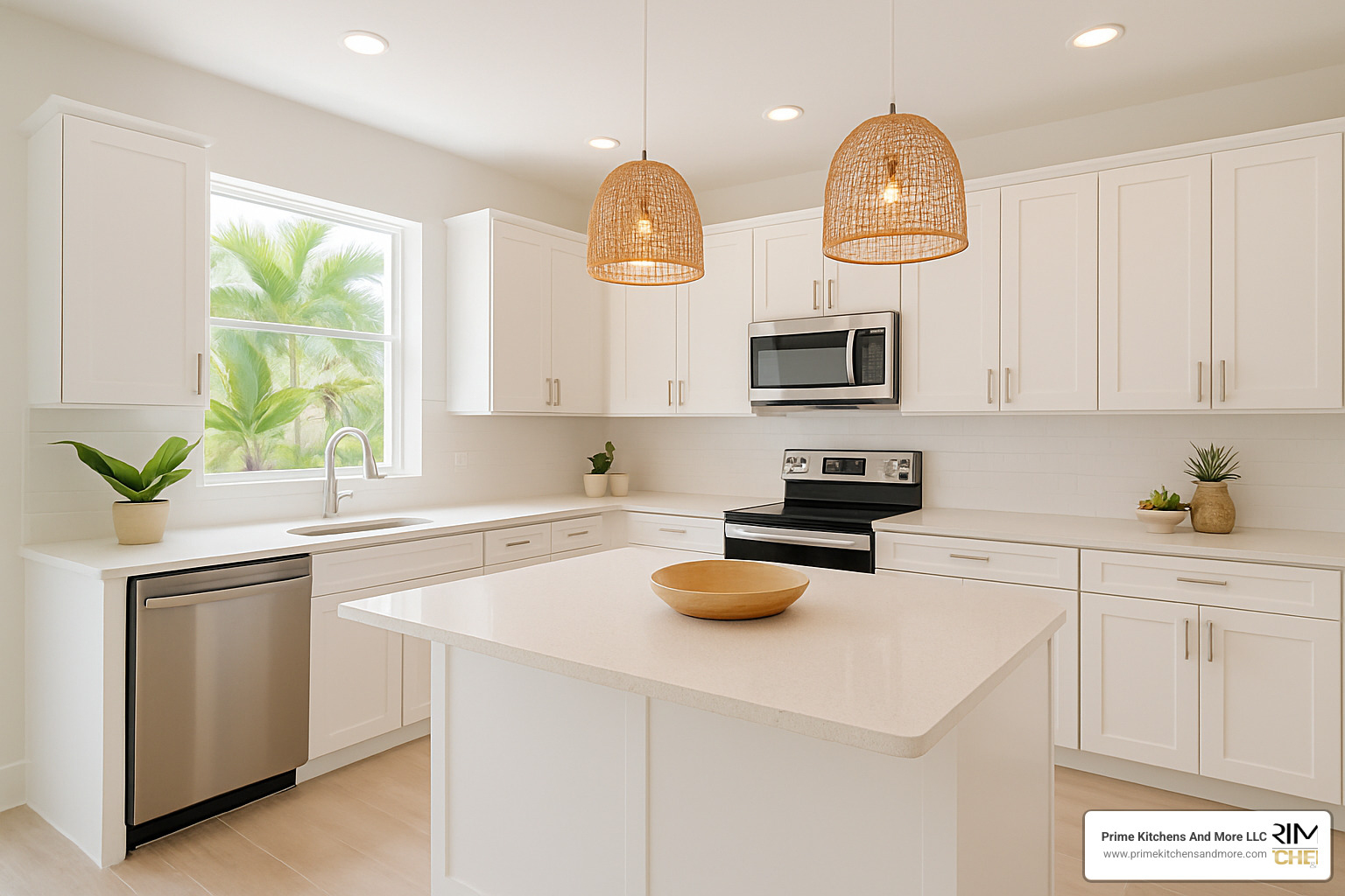 Average kitchen remodel in Orlando with modern finishes - kitchen remodeling cost orlando