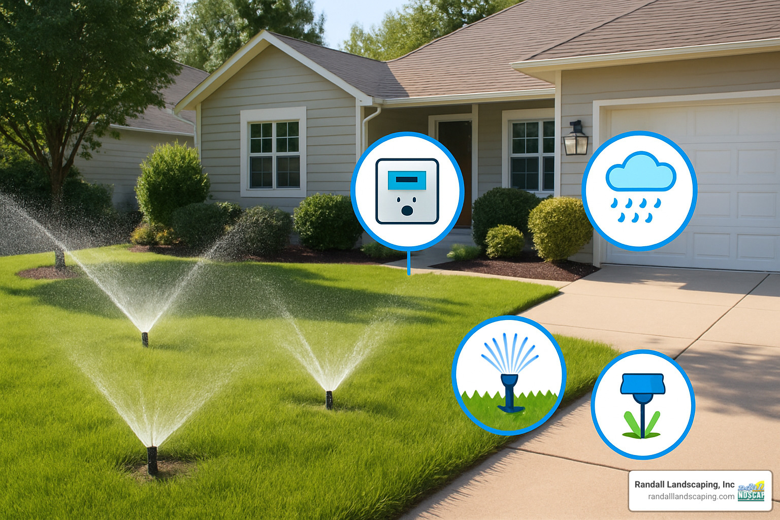 Water conservation features of modern sprinkler systems - professional sprinkler system