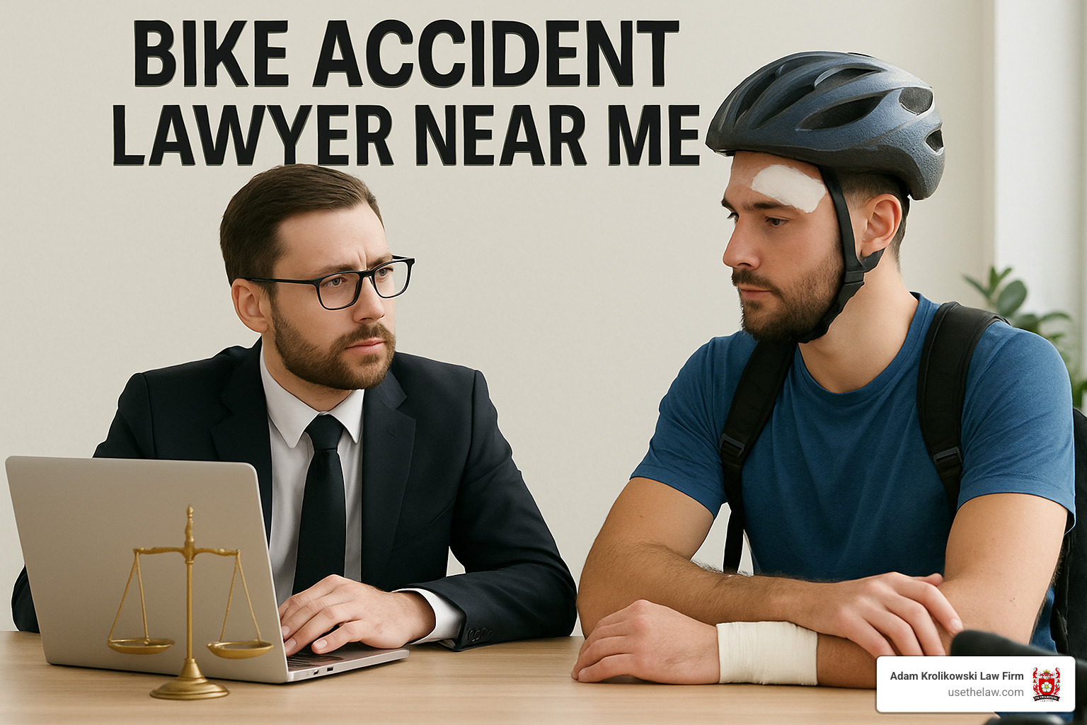 happy cyclist after successful settlement - bike accident lawyer near me