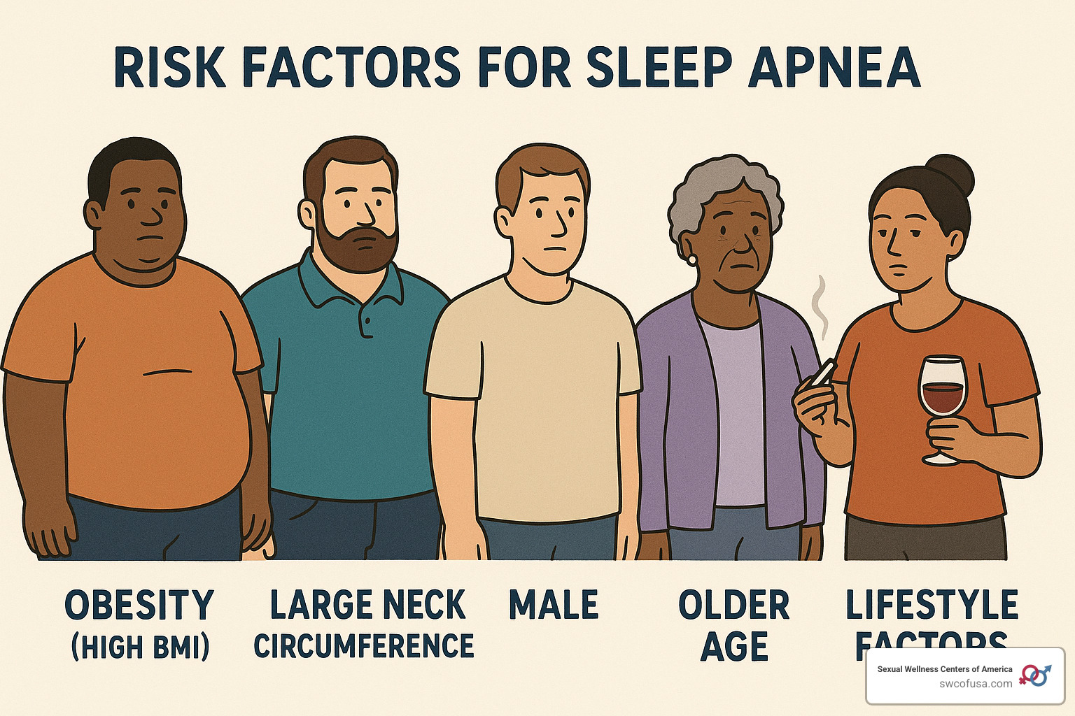 risk factors for sleep apnea - sleep apnea symptoms