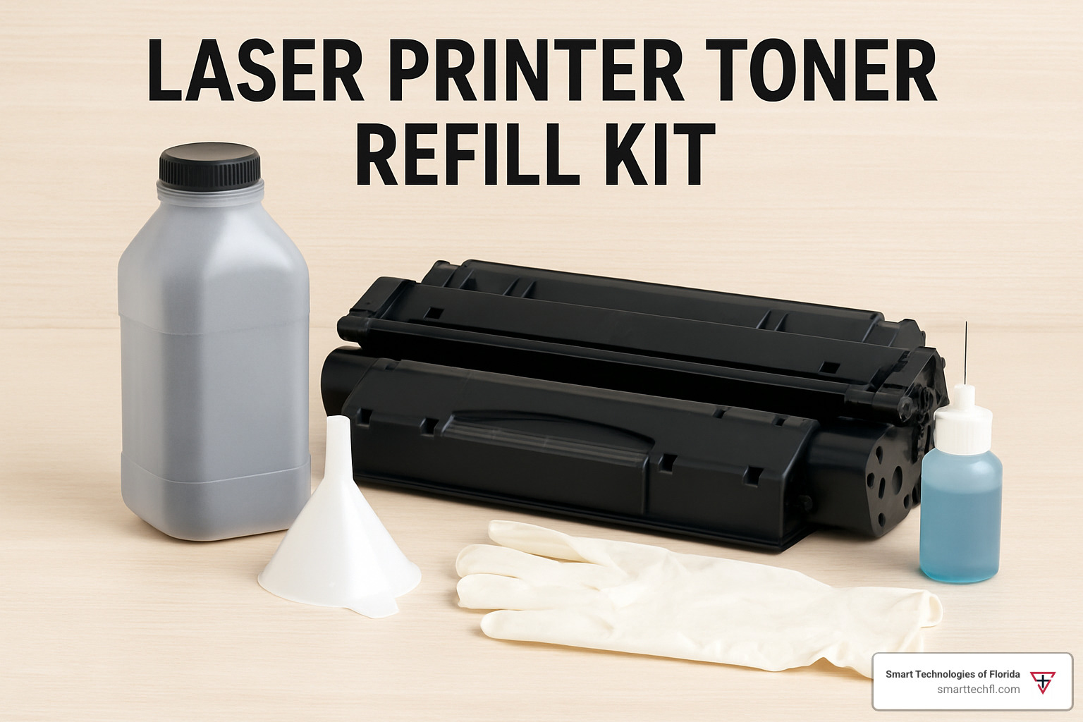 toner refill kit components - laser printer toner refill kit