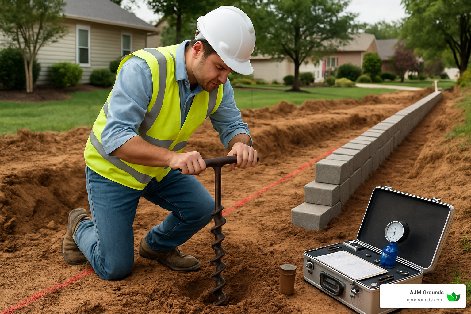 Designing Block Retaining Walls That Won't Let You Down Soil testing and site analysis for retaining wall design - block retaining wall design