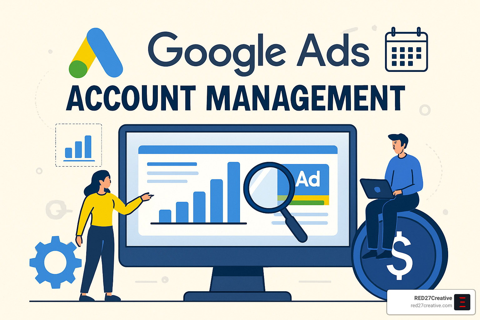 Google Ads Account Management Made Simple • Google Ads account management • RED27Creative google ads performance dashboard - Google Ads account management