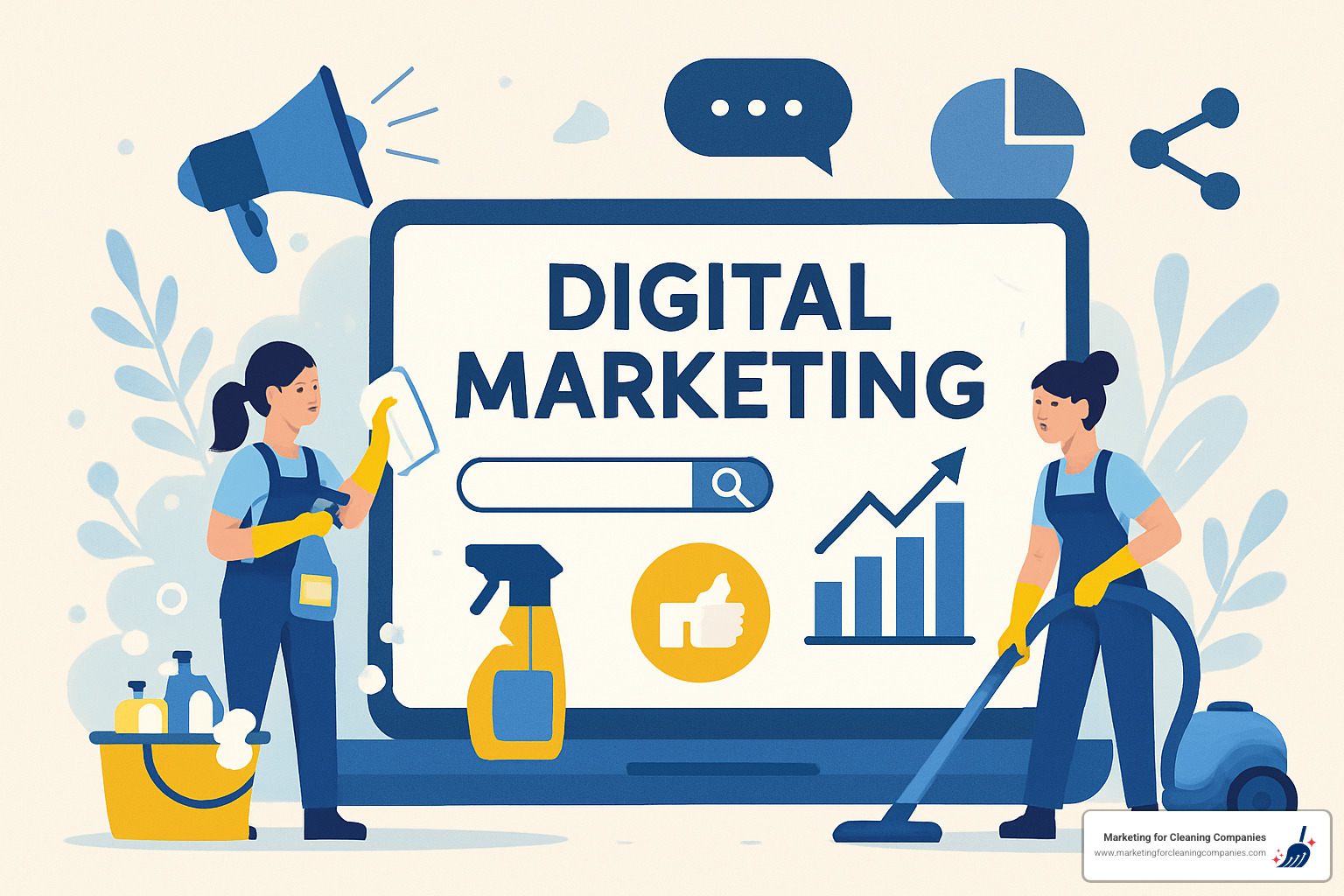 cleaning website design wireframe showing service pages, booking buttons, and testimonial sections - cleaning company digital marketing