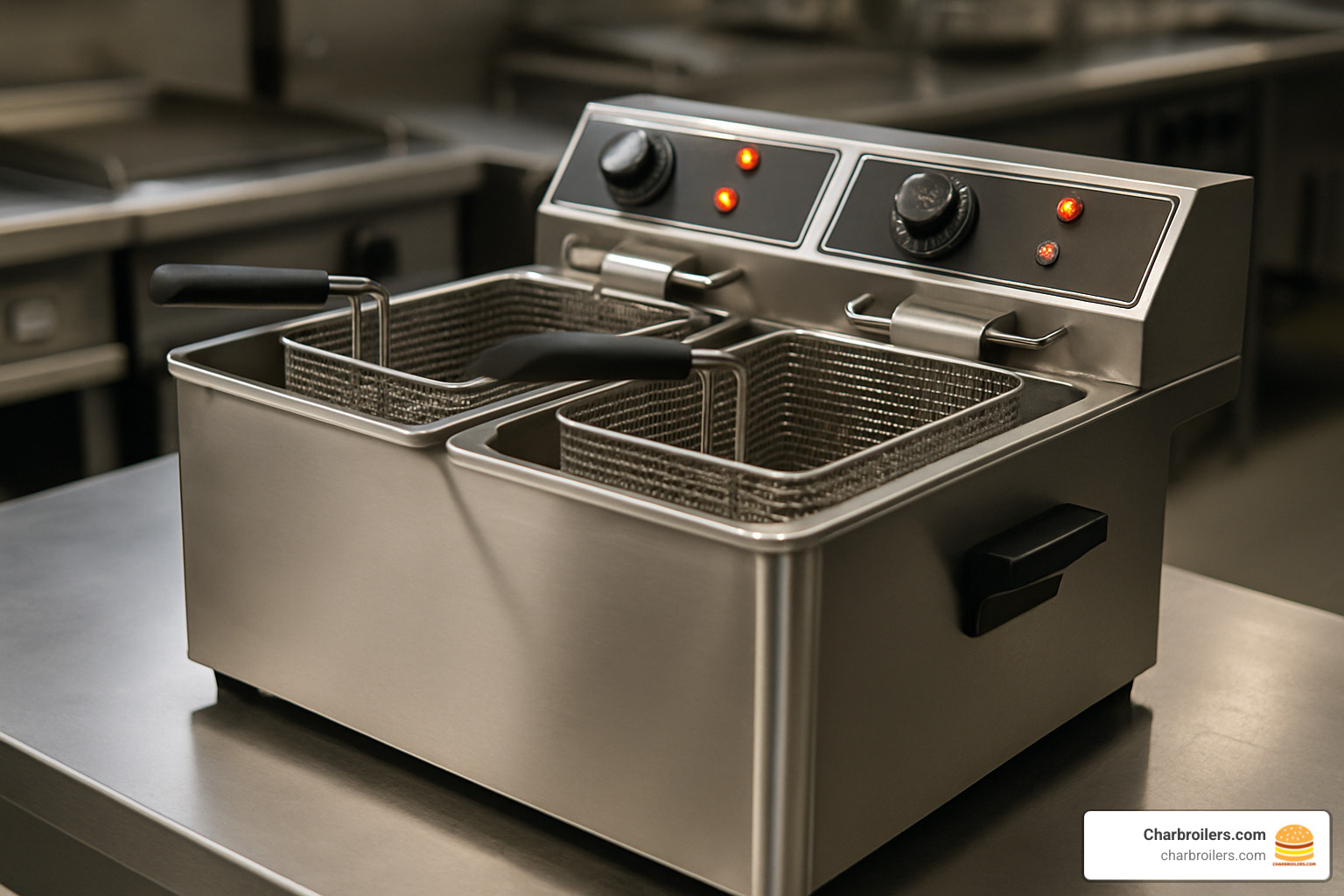 Ventless commercial deep fryer with built-in filtration system - commercial deep fryers