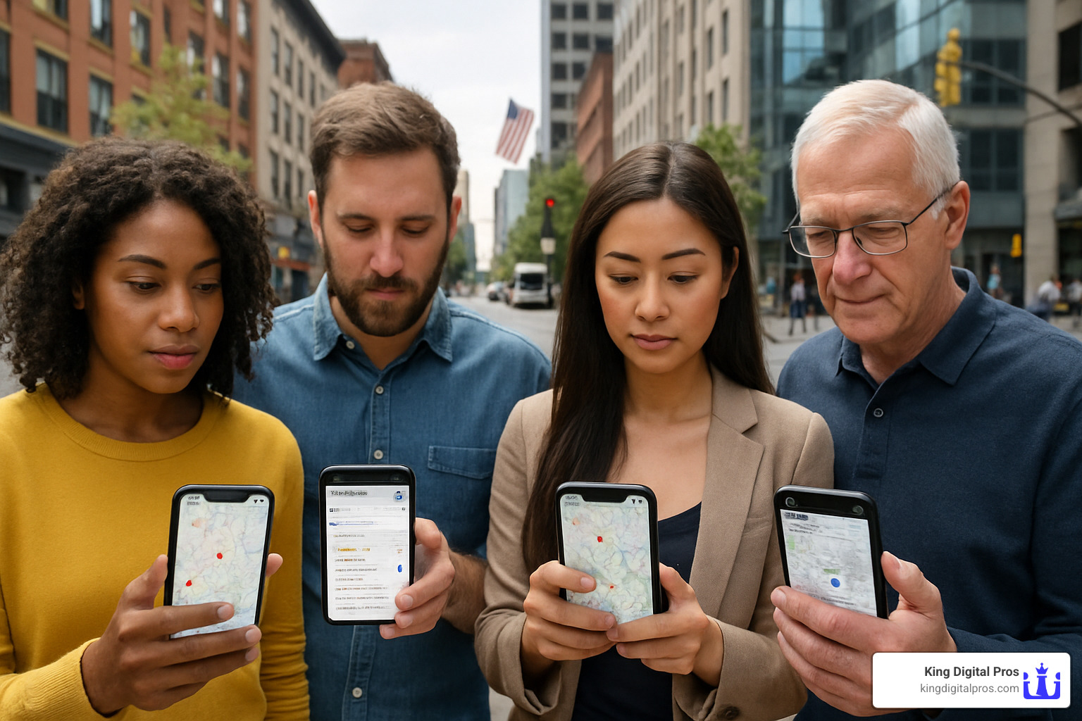 People Searching On Smartphones For Local Businesses - Google Maps Seo Services