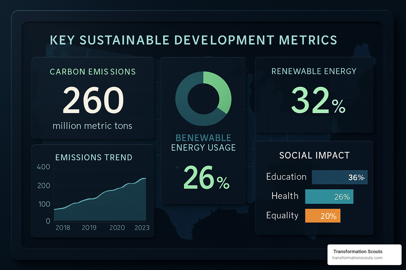 sustainable development metrics dashboard - development sustainable economic growth strategy