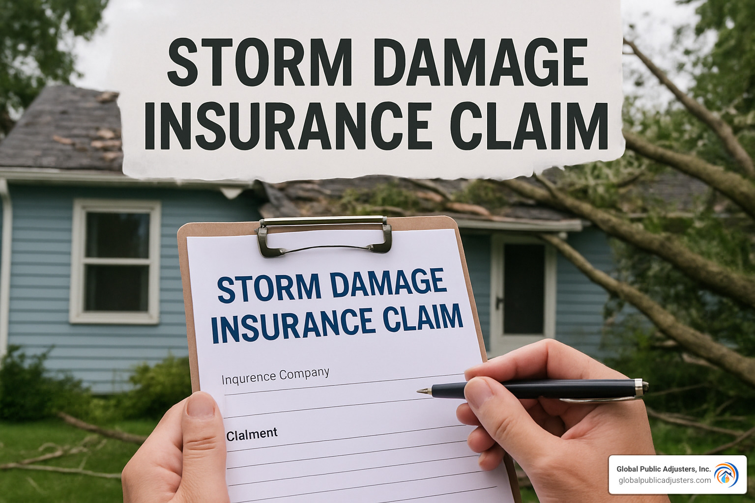 Insurance settlement check made out to homeowner and mortgage company