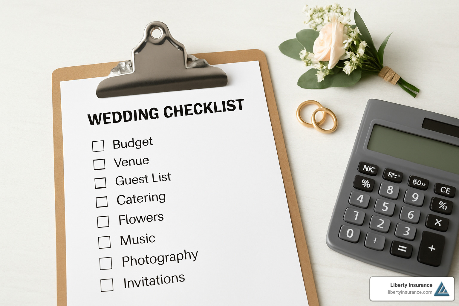 Checklist and calculator for wedding insurance planning - wedding event insurance cost