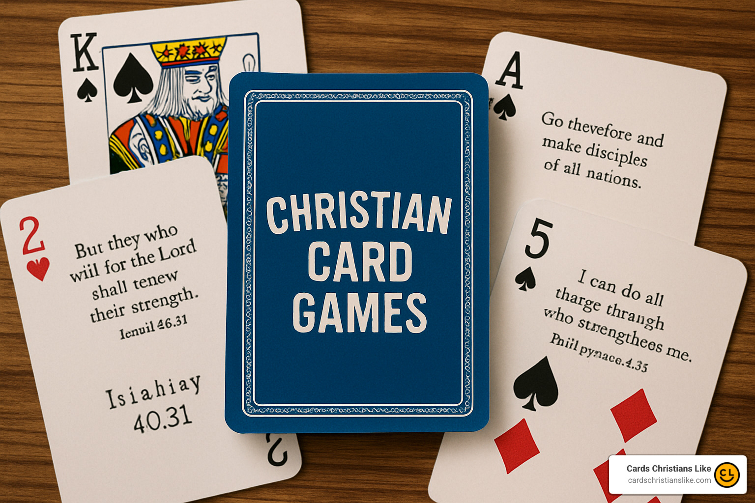 Youth group playing christian card games - christian card games