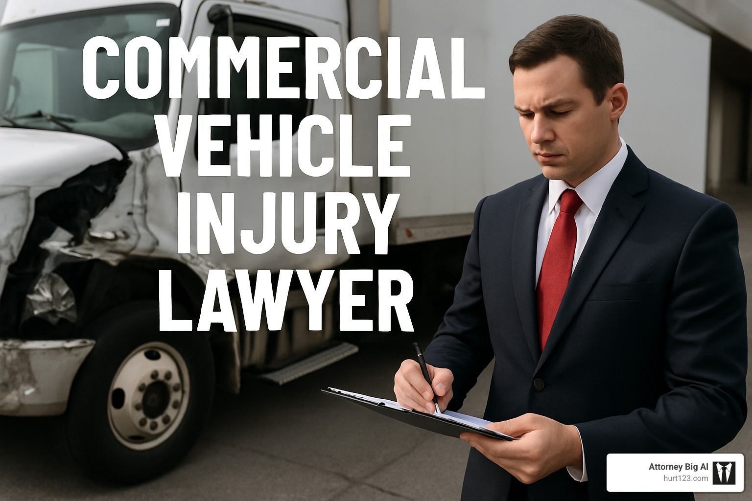 interstate commercial truck on highway - commercial vehicle injury lawyer