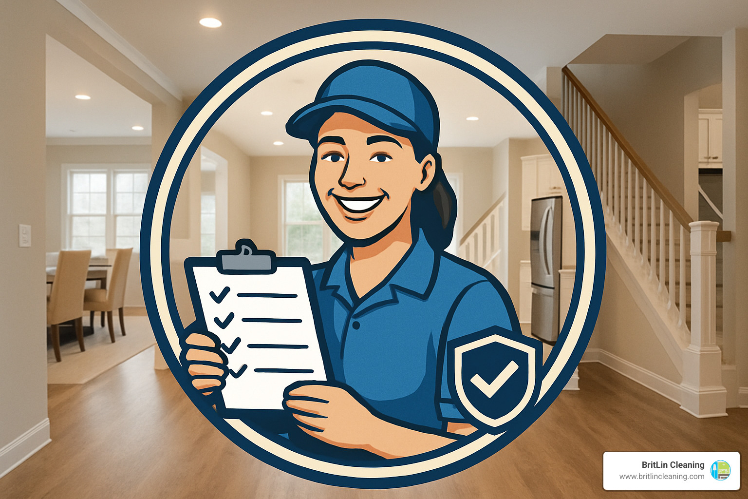 Verified and background checked cleaner badge - austin housekeeping services