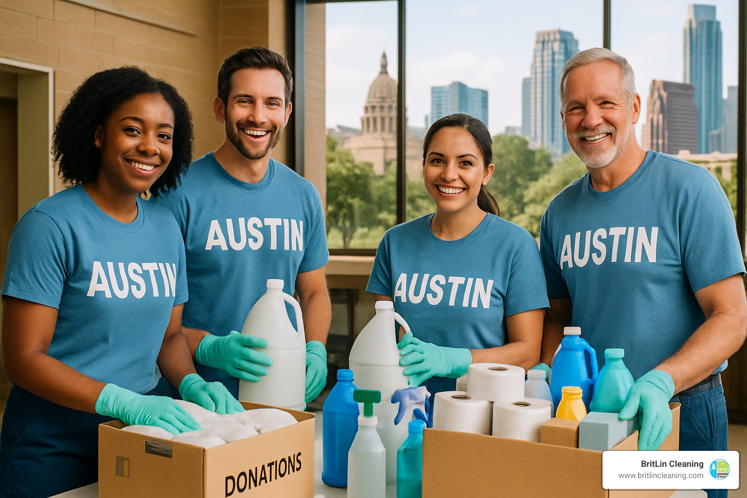 Austin cleaning professionals helping in the community - austin housekeeping services