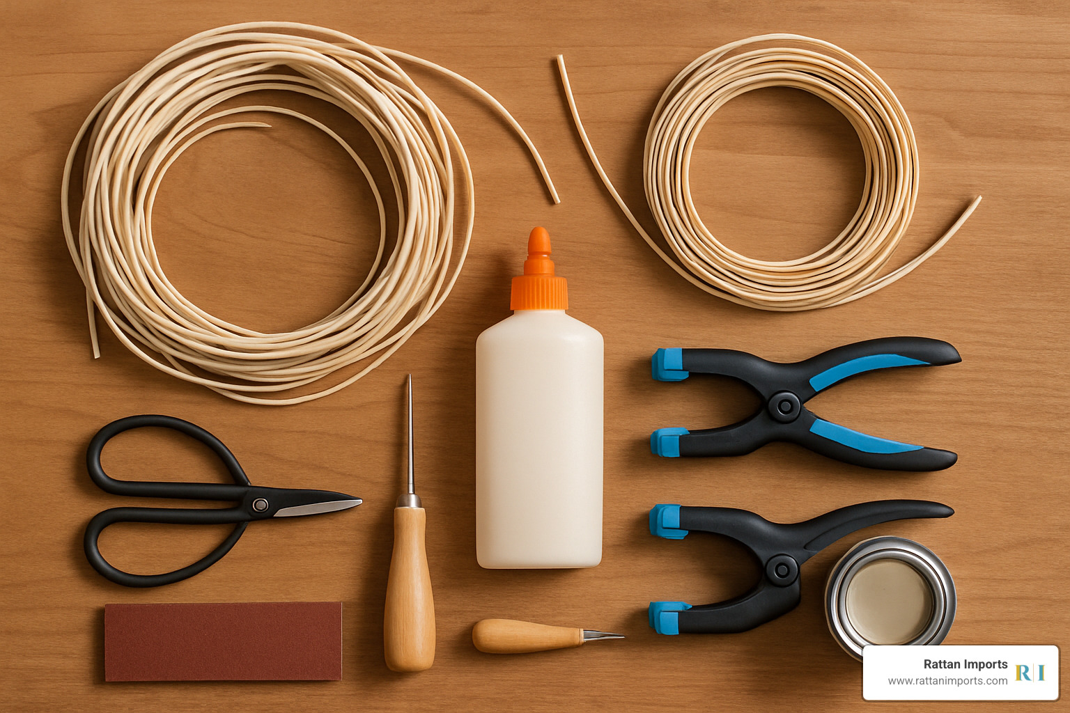 DIY rattan repair tools and materials - rattan furniture repair atlanta