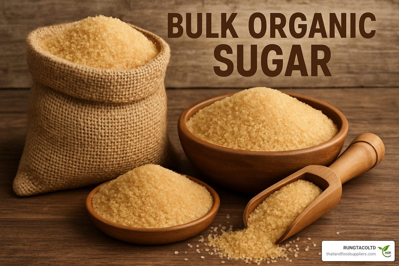 palletized organic sugar bags - bulk organic sugar