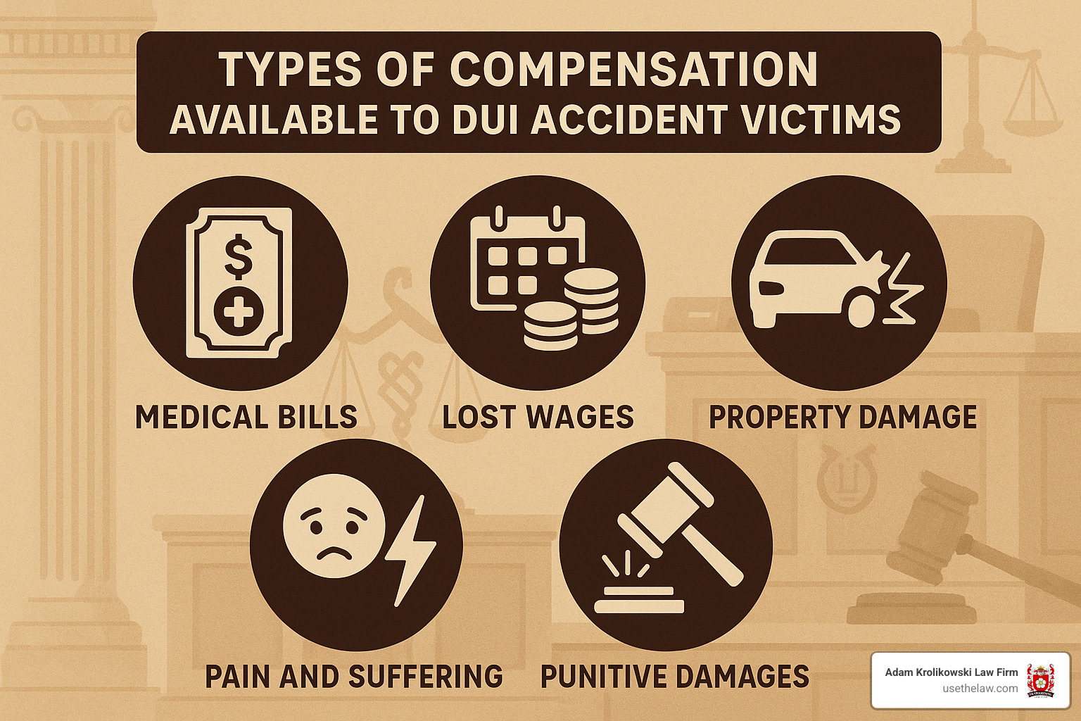 types of compensation for dui accident victims - Santa Ana DUI accident lawyer