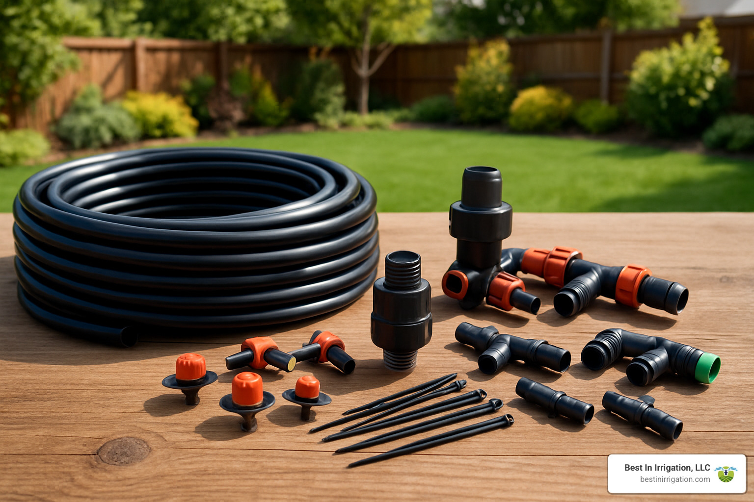 Drip irrigation system components - Water-saving irrigation techniques