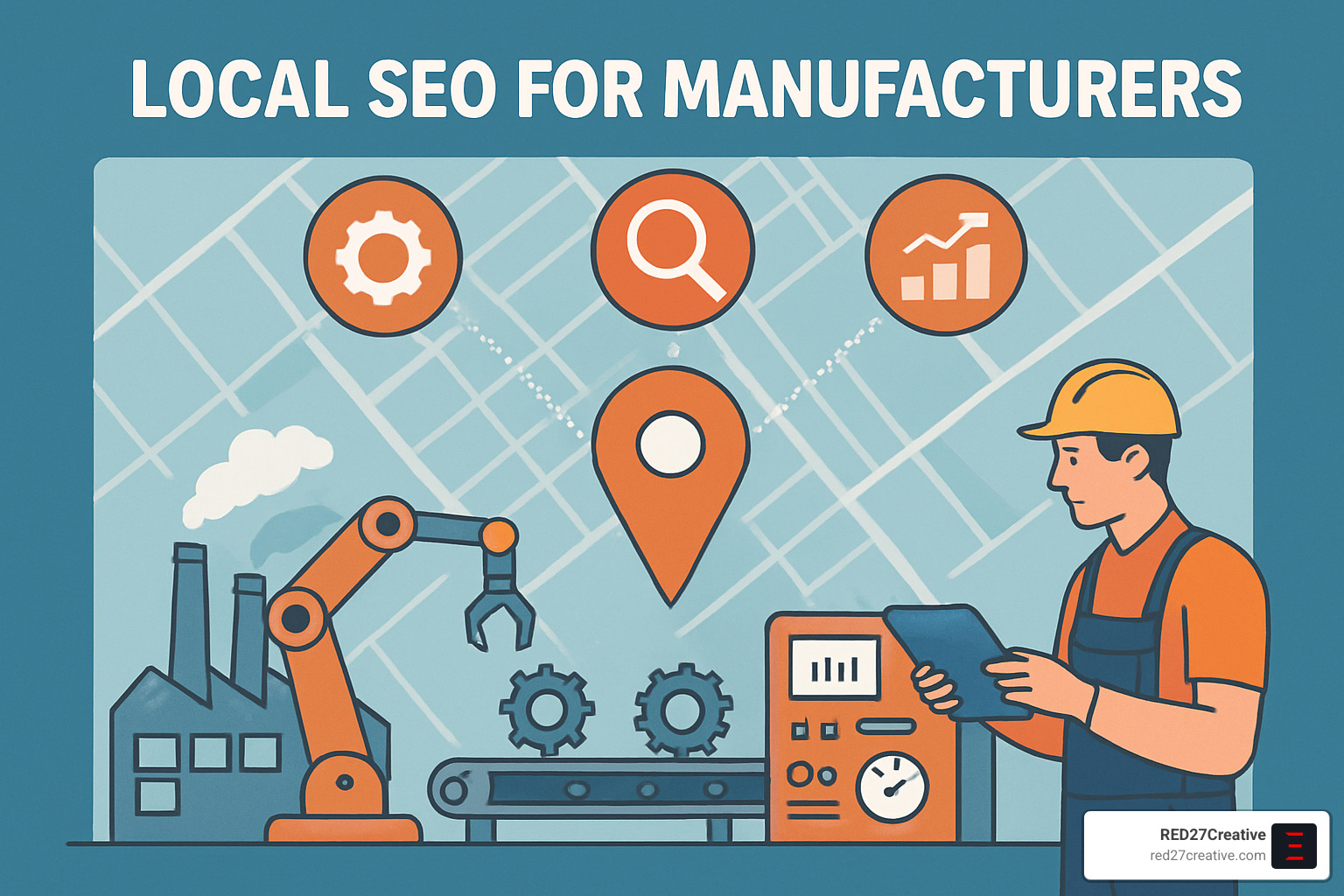 How Manufacturers Can Win Big with Local SEO • local seo for manufacturers • RED27Creative optimized Google Business Profile for a manufacturing company - local seo for manufacturers