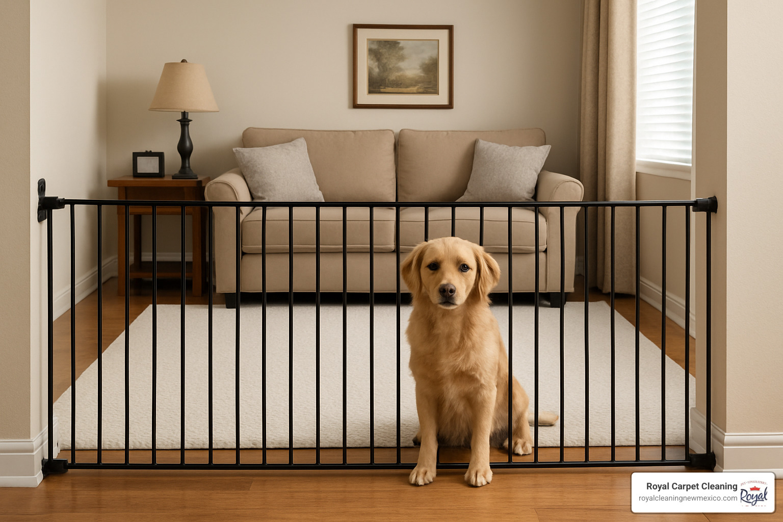 pet gate protecting area rug - carpet pet stain removal