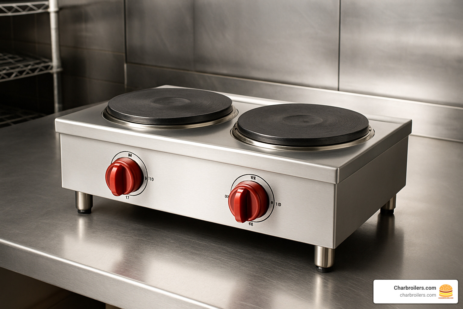 double burner commercial hot plate layout - commercial hot plates
