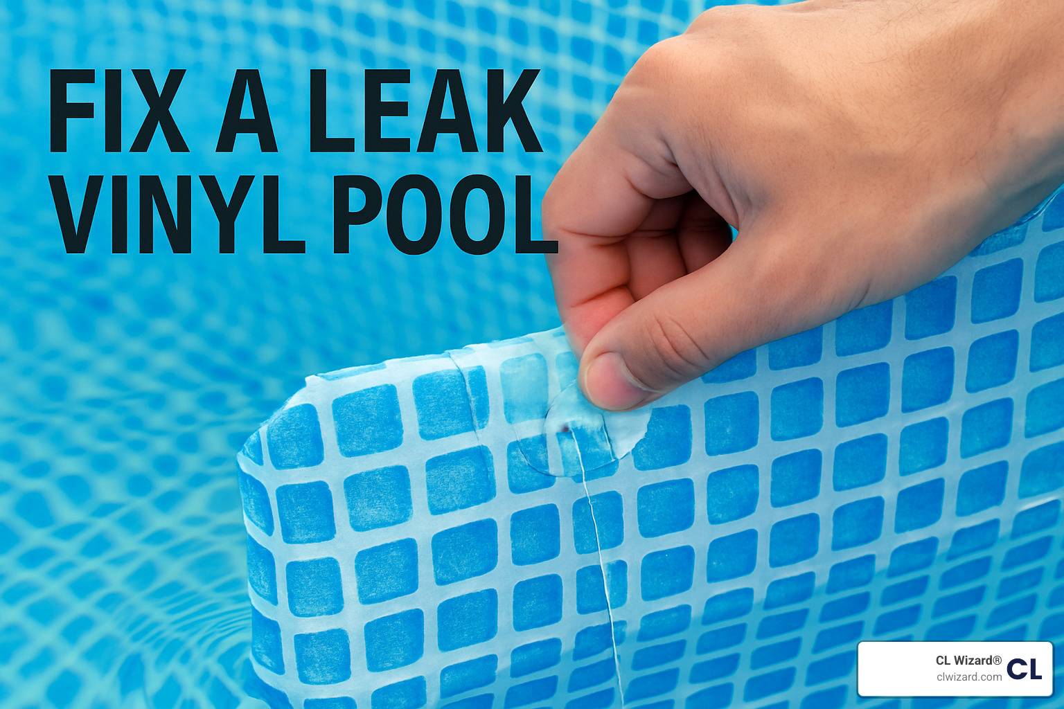 DIY patch kit vs professional injection comparison - fix a leak vinyl pool