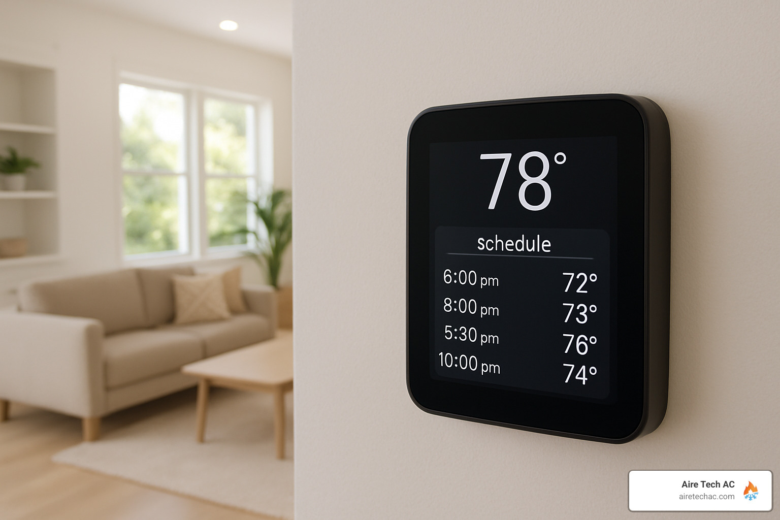 smart thermostat with temperature schedule - 5 Energy-Efficient Home Cooling Tips for the Southern California Summer Heat