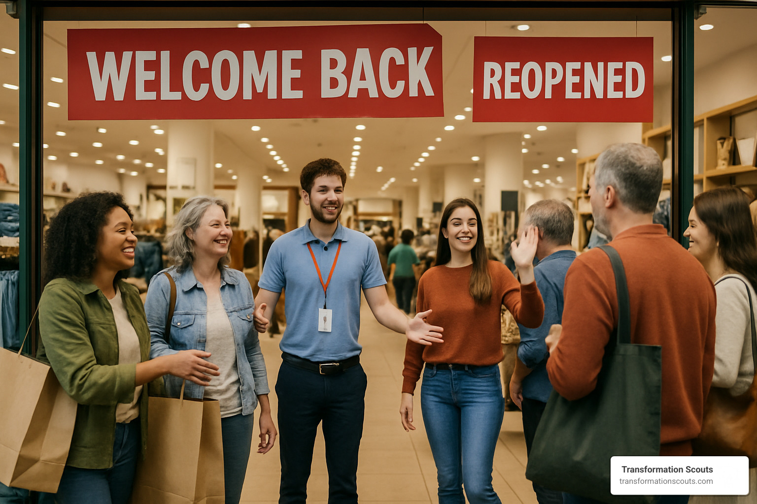 store reopening after crisis with customers returning - brand reputation crisis management