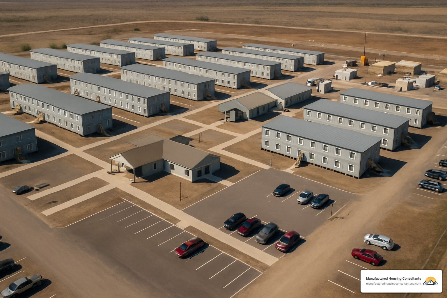 large scale modular workforce housing camp - modular workforce housing